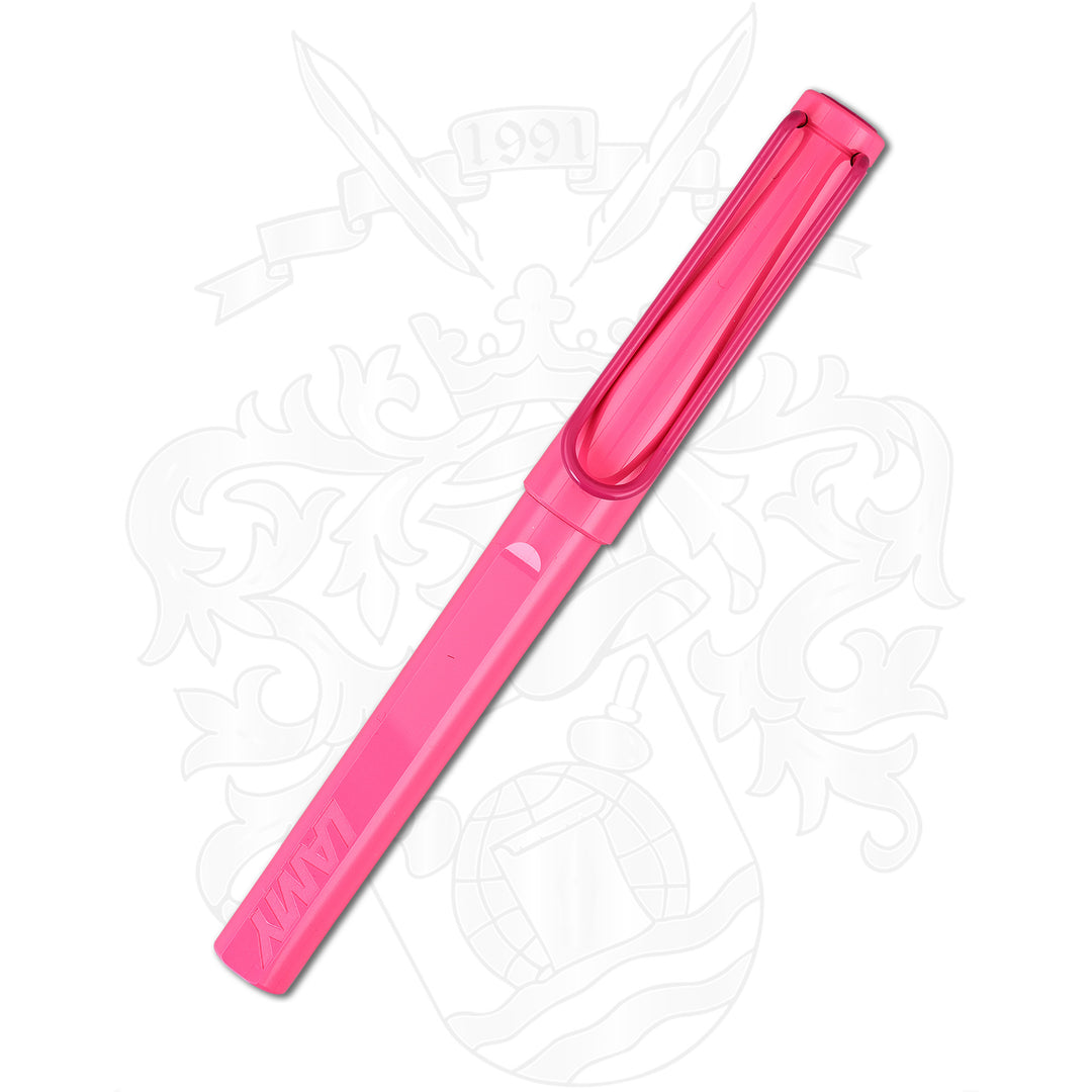 Lamy Safari Neon Pink Rollerball Pen - Special Edition