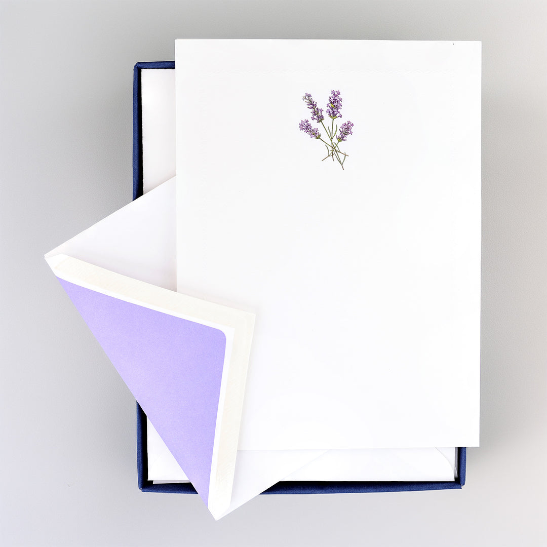 Lavender Correspondence Set 6.75" x 9.75"  (10ct.) | Rossi 1931 Stationery