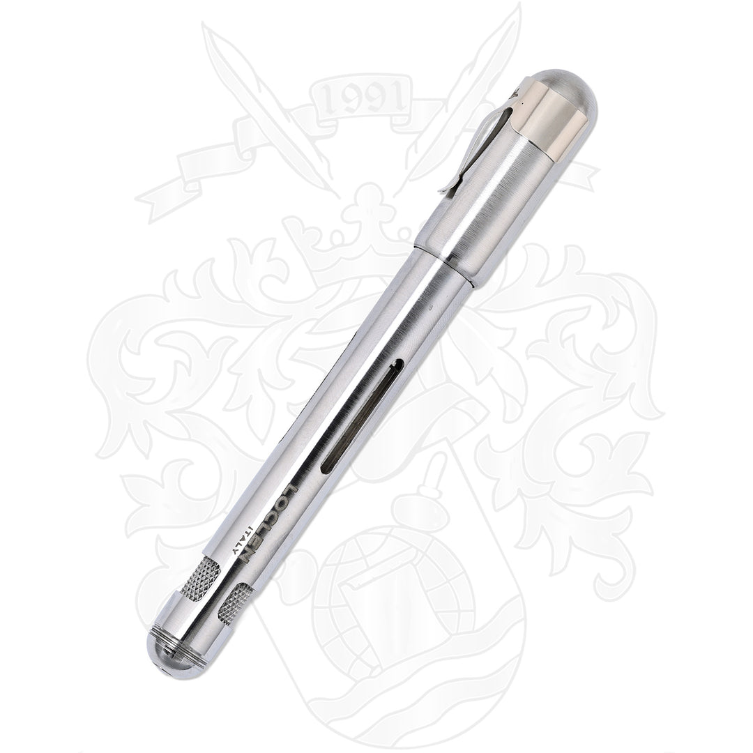 LOCLEN Electa Fountain Pen - Brushed Chrome – The Pleasure of Writing