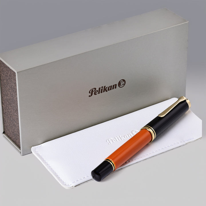 Pelikan M800 Souverän Burnt Orange Fountain Pen