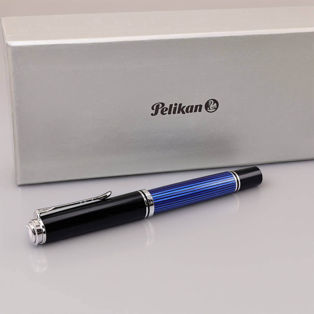 Pelikan M805 Blue/Black Foutain Pen