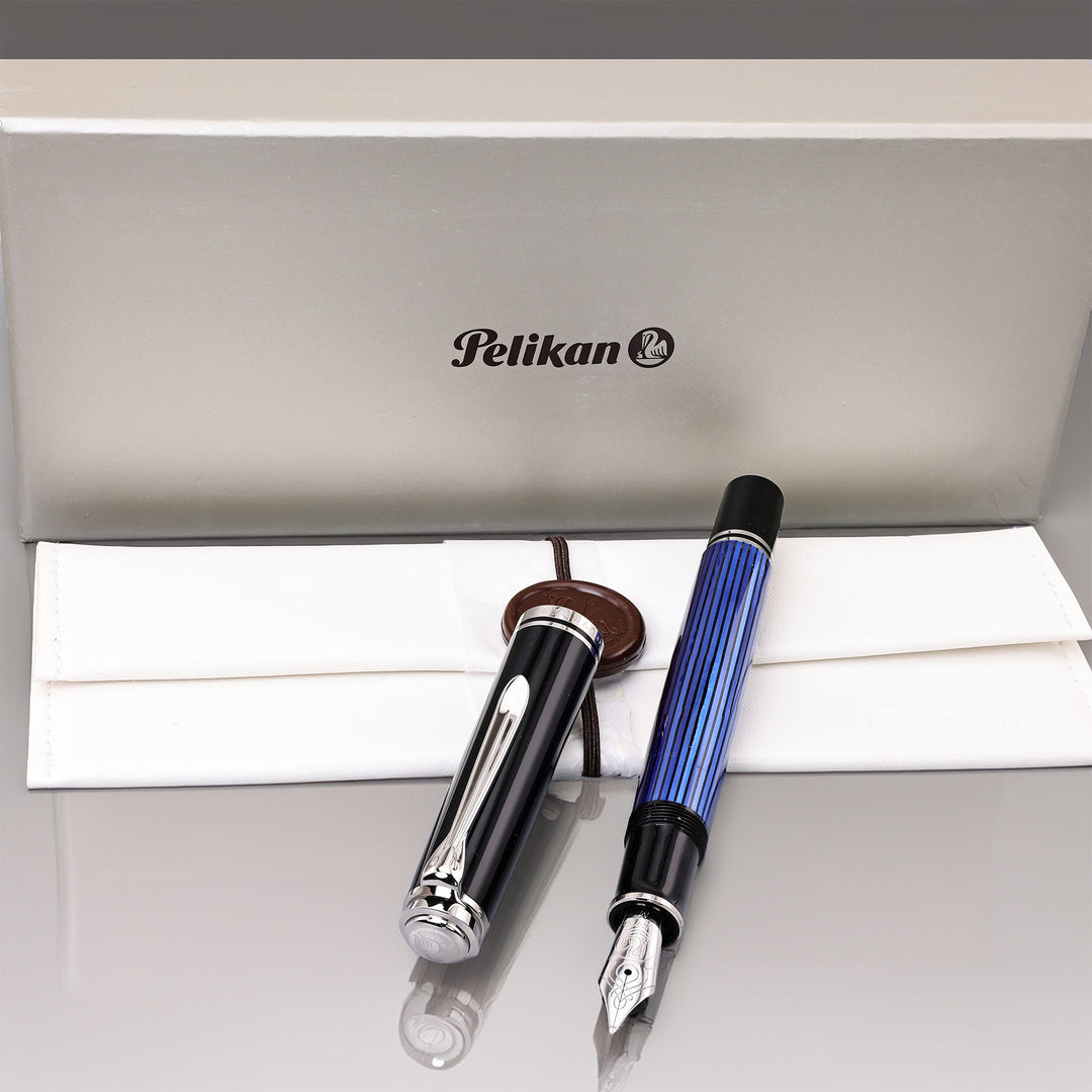 Pelikan M805 Blue/Black Foutain Pen