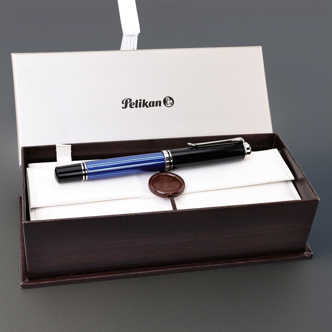 Pelikan M805 Blue/Black Foutain Pen