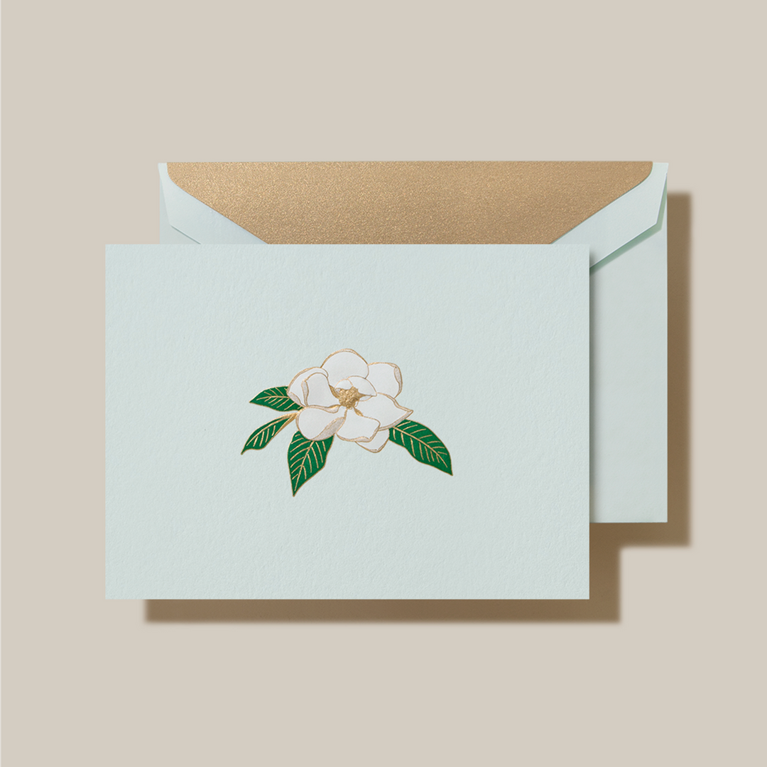 Crane Magnolia Blossom Note Cards & Envelopes