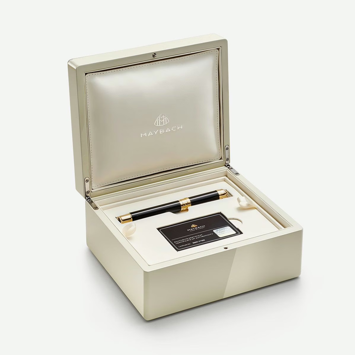 Maybach The Peak I Flow Lines Lustrous Midnight Black Gold - Rollerball