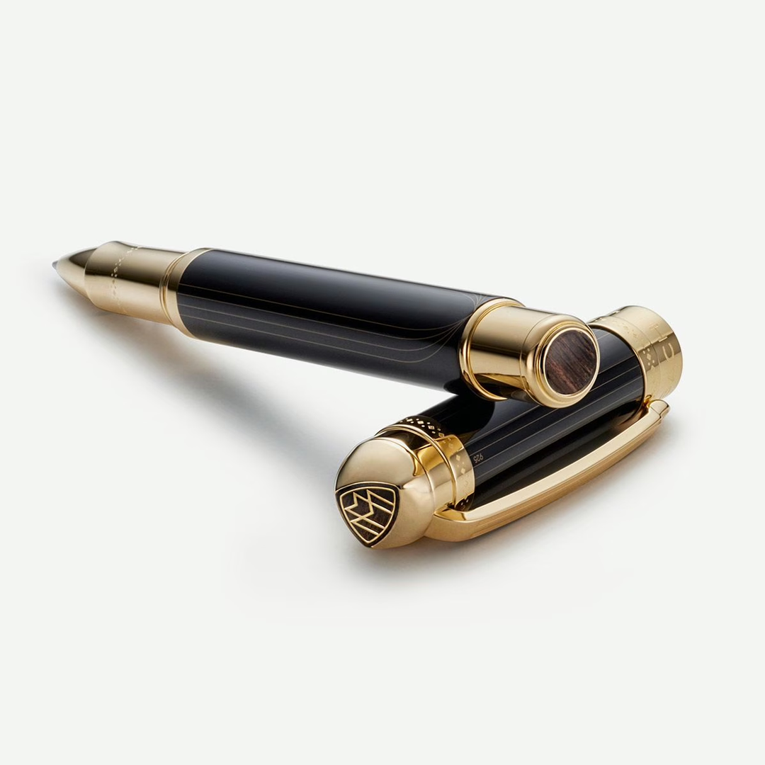 Maybach The Peak I Flow Lines Lustrous Midnight Black Gold - Rollerball