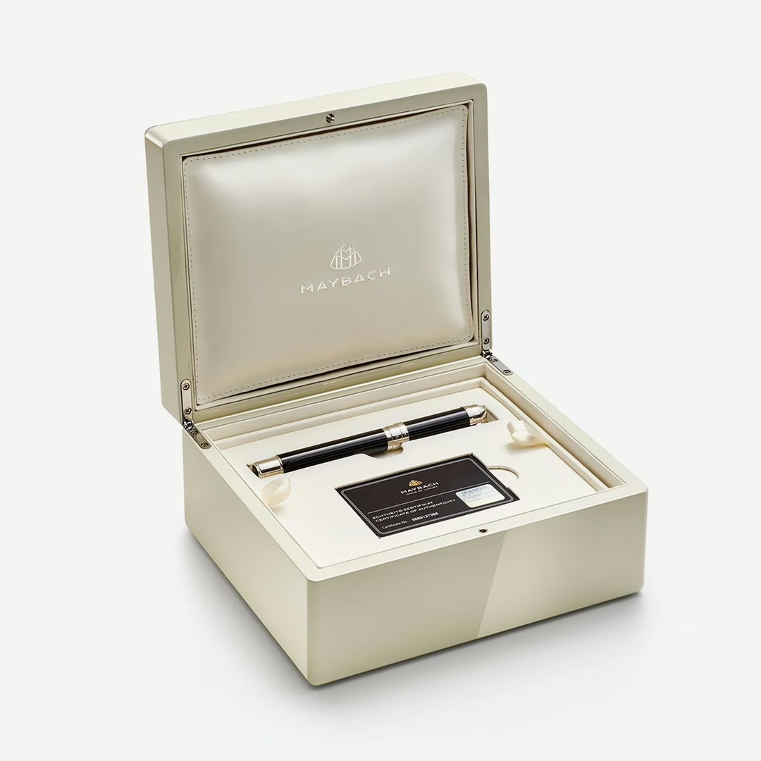 Maybach The Peak I Flow Lines Lustrous Midnight Black Platinum - Rollerball