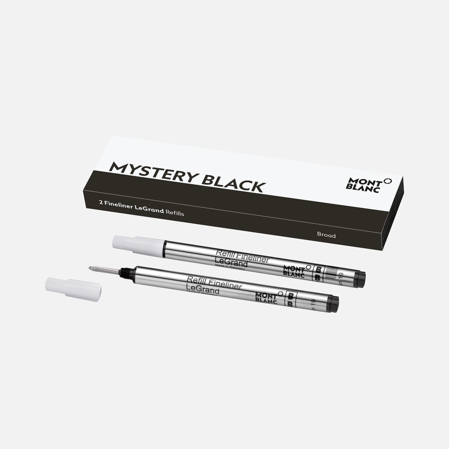 Montblanc 2pk Fineliner LeGrand Refills in Mystery Black by Mont Blanc