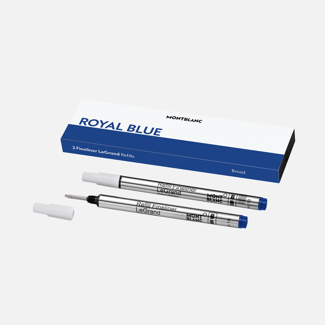 Montblanc 2pk Fineliner LeGrand Refills in Royal Blue by Mont Blanc