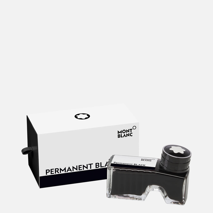 Montblanc 60ml Ink Bottle in Permanent Black by Mont Blanc. 