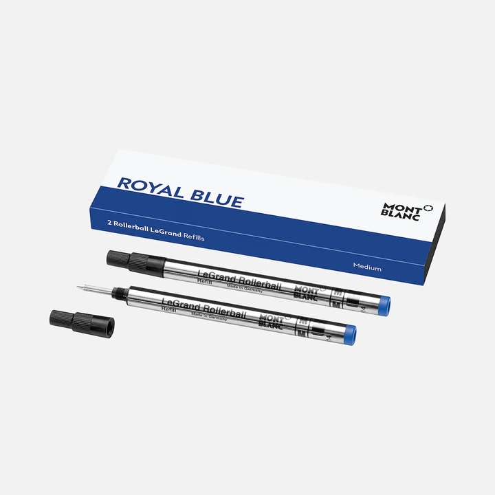 Montblanc 2pk LeGrand Rollerball Refills in Royal Blue by Mont Blanc