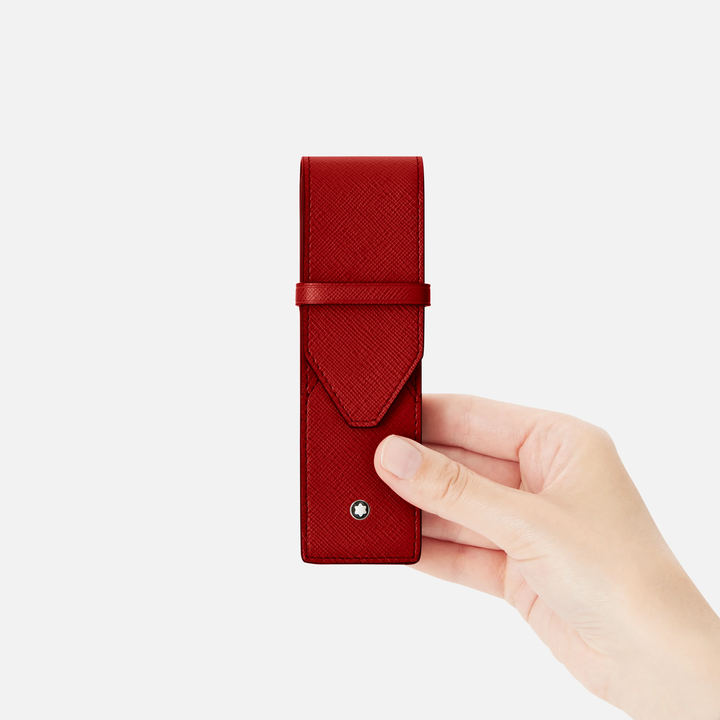 Montblanc Sartorial 2-Pen Pouch in Red by Mont Blanc