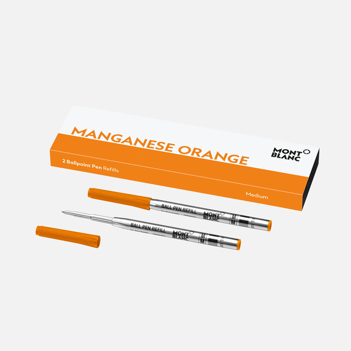 Montblanc 2pk Ballpoint Refills in Manganese Orange by Mont Blanc