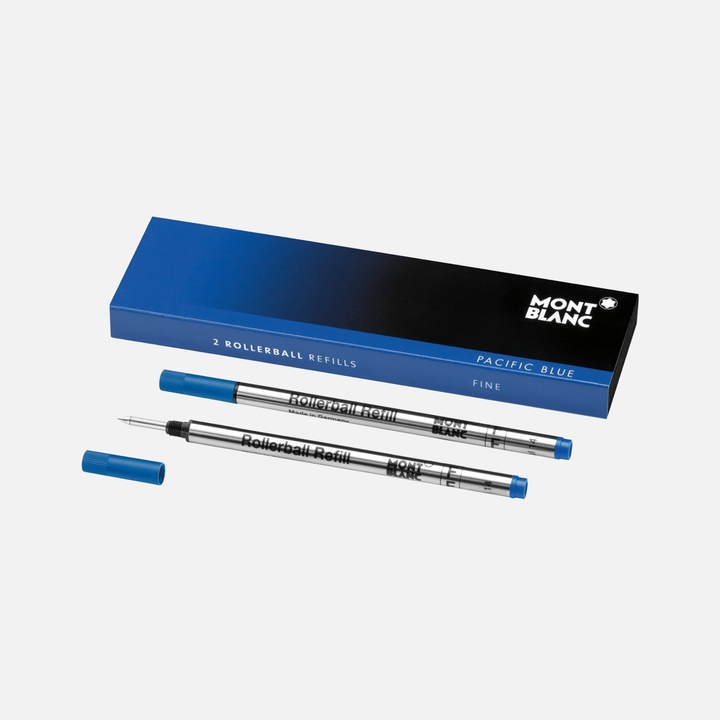 Montblanc 2pk Rollerball Refills in Pacific Blue by Mont Blanc