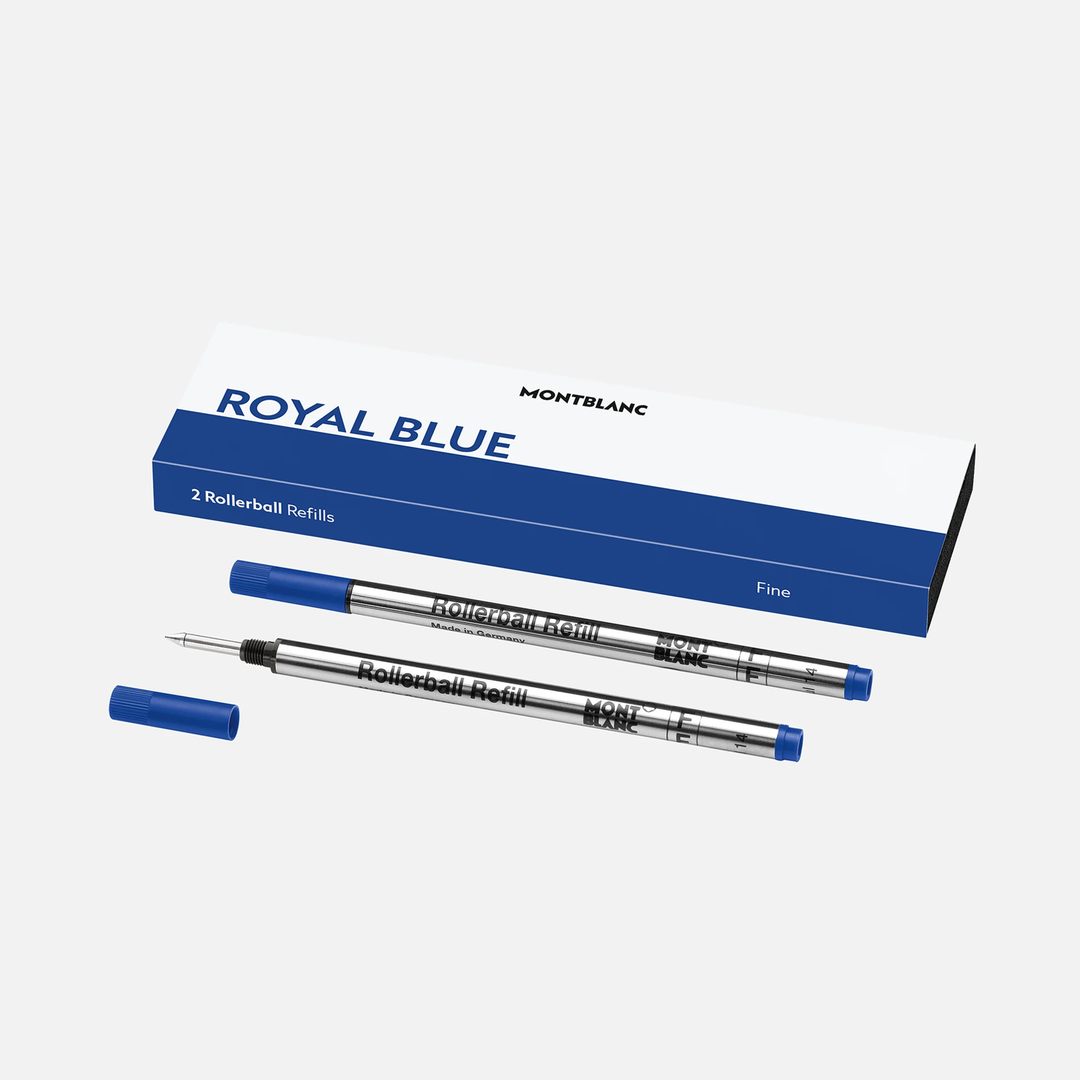 Montblanc Single Rollerball Refills in Royal Blue by Mont Blanc. 