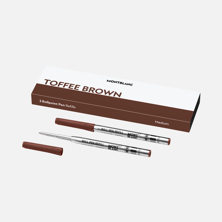 Montblanc 2pk Ballpoint Refills Toffee Brown by Mont Blanc