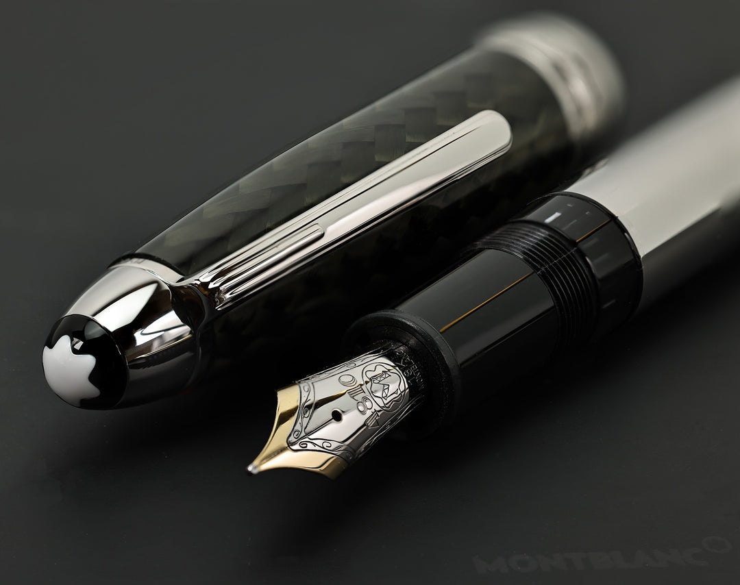 Montblanc Meisterstueck 146 Solitaire Steel and Carbon Fiber Fountain Pen