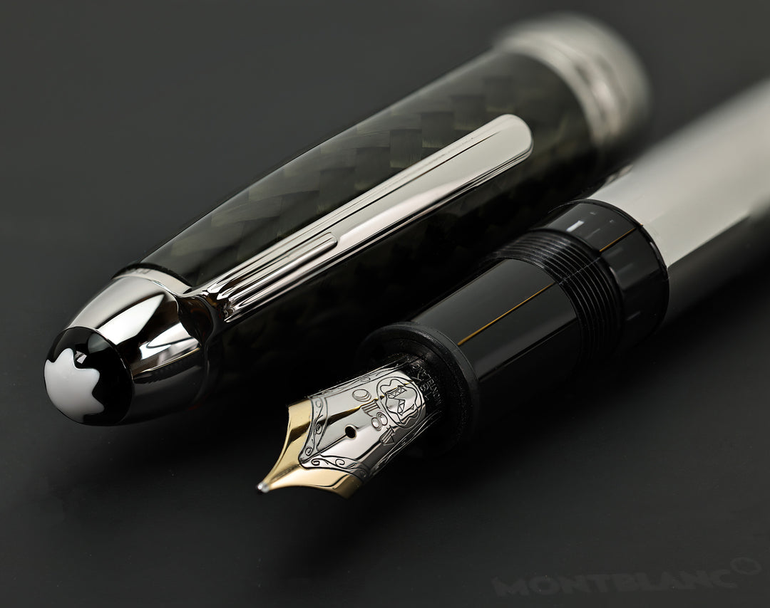 Montblanc Meisterstück 146 Solitaire Steel and Carbon Fiber Fountain Pen