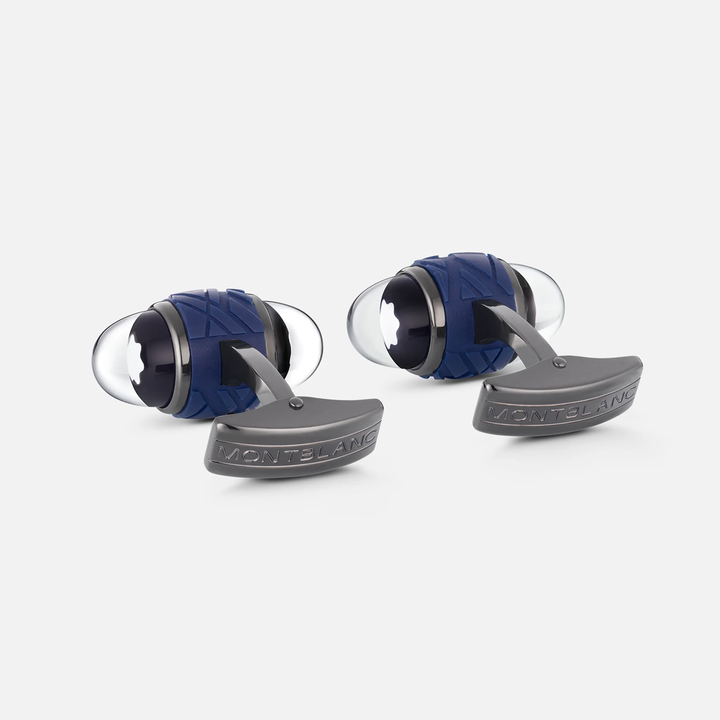 Montblanc Starwalker Spaceblue Cufflinks in Steel and Lacquer by Mont Blanc
