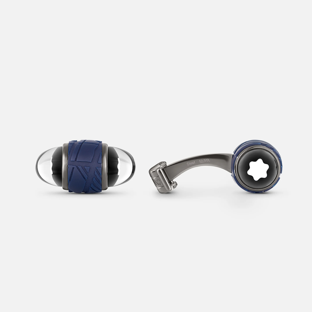 Montblanc Starwalker Spaceblue Cufflinks in Steel and Lacquer by Mont Blanc