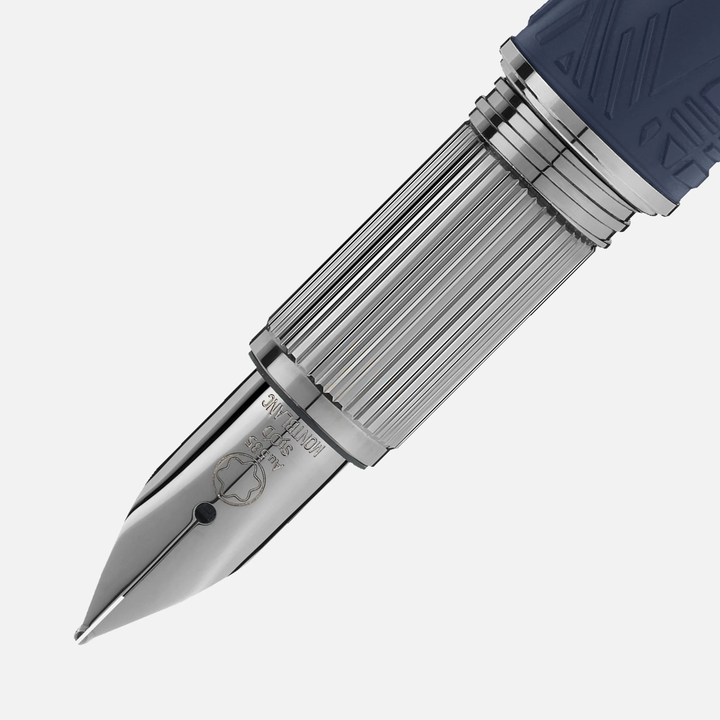 Montblanc Starwalker Space Blue Resin Fountain Pen by Mont Blanc