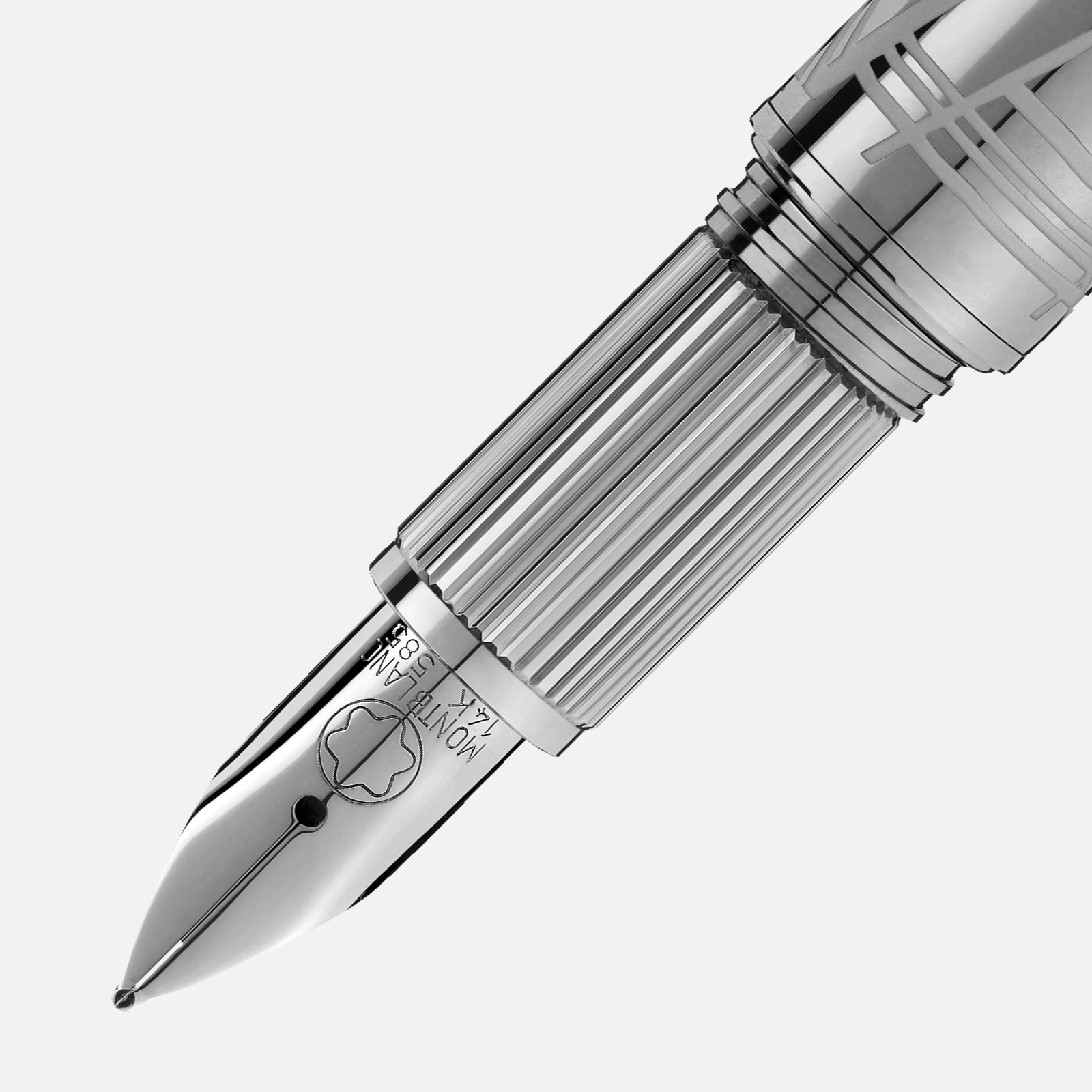 Montblanc Starwalker Space Blue Metal Fountain Pen by Mont Blanc