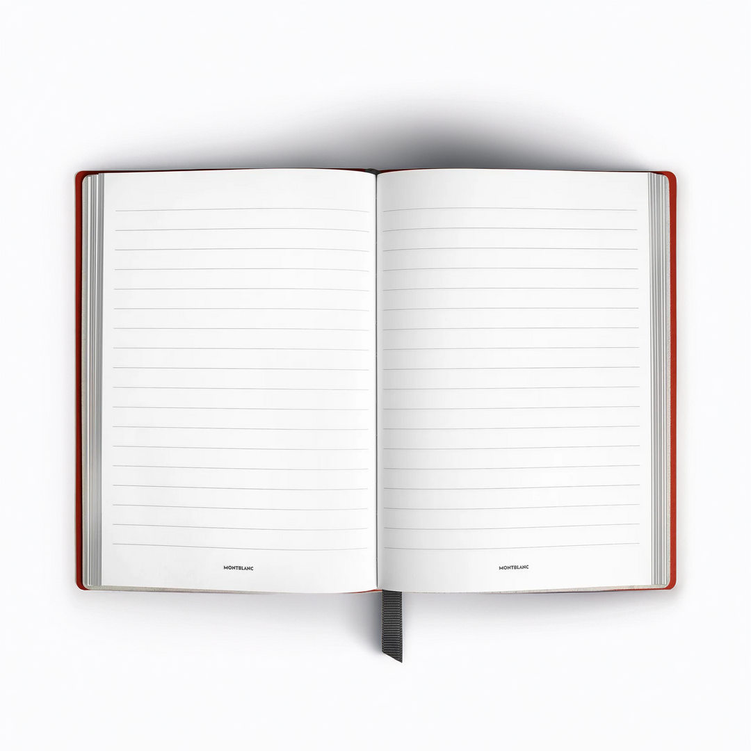 Mb Notebook Montblanc Notebook Medium, Saffiano Leather Tangerine - Lined Pages ...