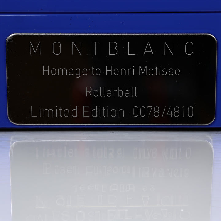 Montblanc Masters of Art – Homage to Henri Matisse (Limited Edition 4810)  RB