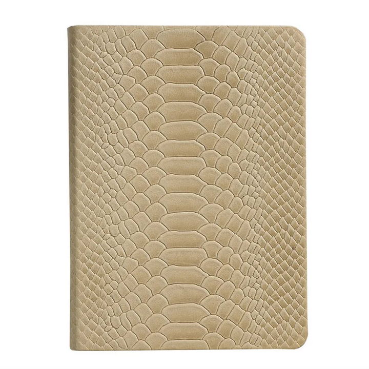 Embossed Python Leather Travel Journal - 5" x 7"