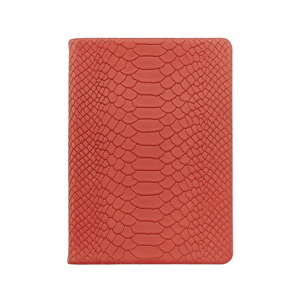 Embossed Python Leather Travel Journal - 5" x 7"