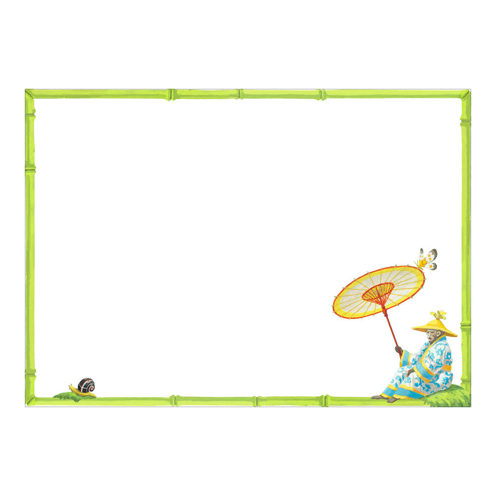 MONKEY BUSINES Correspondence Card 6.125" x W 4.875" (12 Flat Cards and Envelopes)