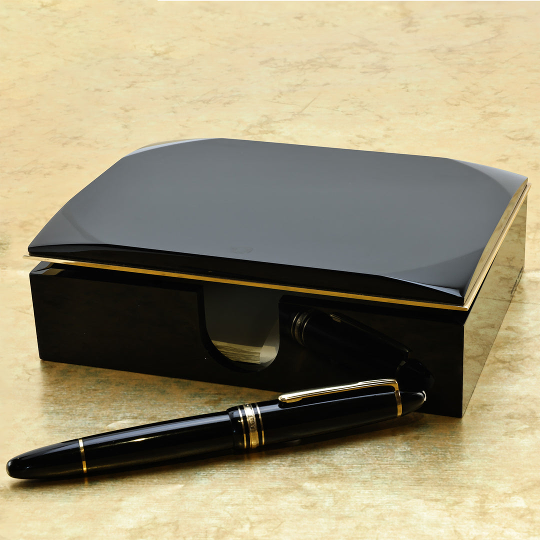 Montblanc Desk Paper Box - Solitaire Series Black & Gold