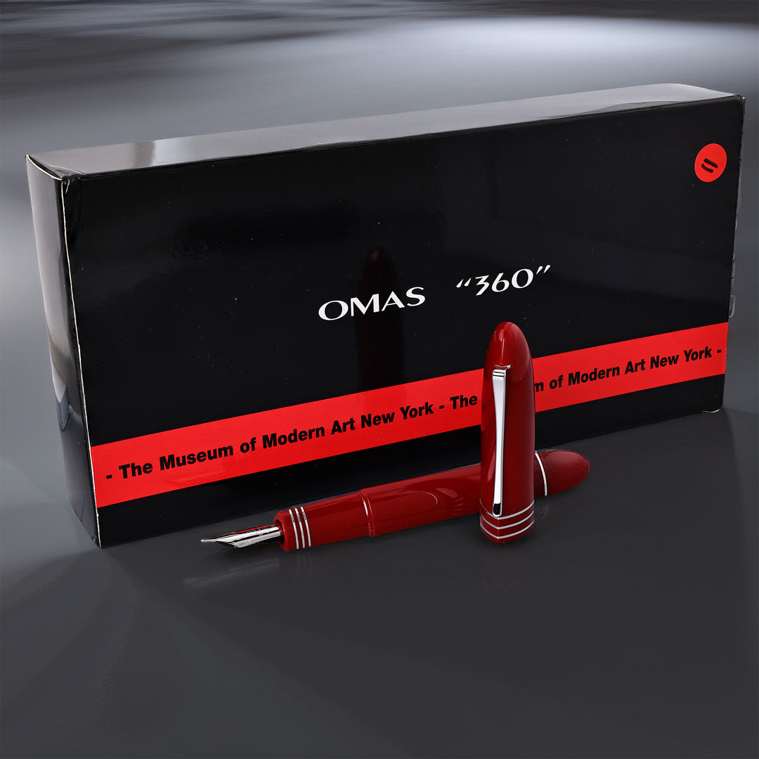 OMAS 360 MOMA Cranberry Red Fountain Pen