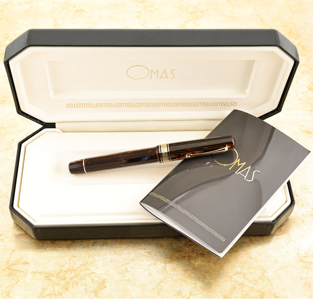 OMAS Celluloid Arco Brown Rollerball Pen