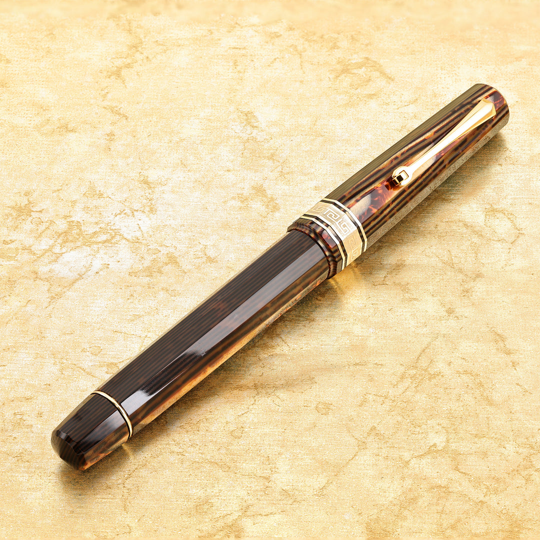 OMAS Celluloid Arco Brown Rollerball Pen