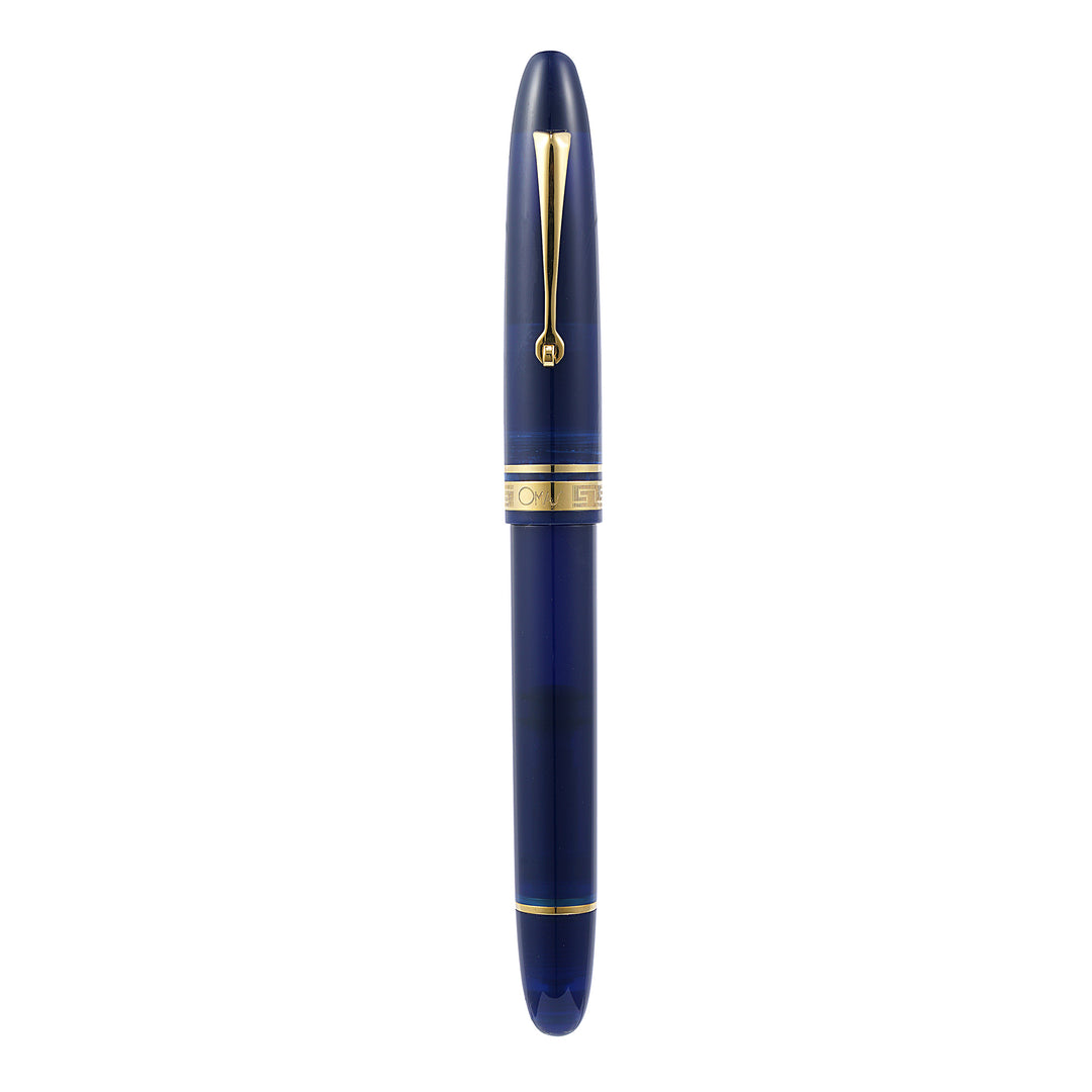 Omas Ogiva Blue Fountain Pen With Gold Trim