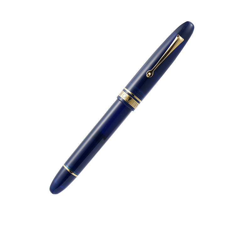 Omas Ogiva Blue Fountain Pen With Gold Trim