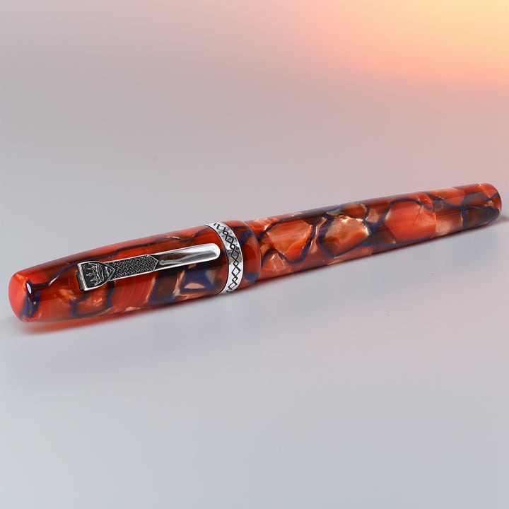 Krone Orange Boulder Fountain Pen