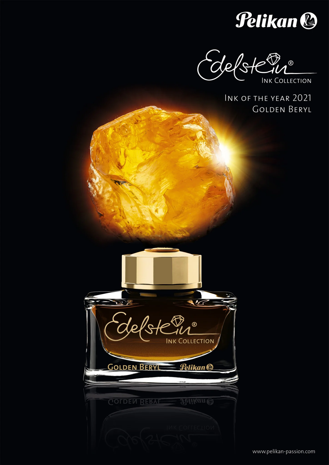 Pelikan Edelstein Ink Bottle of the Year 2021 Golden Beryl