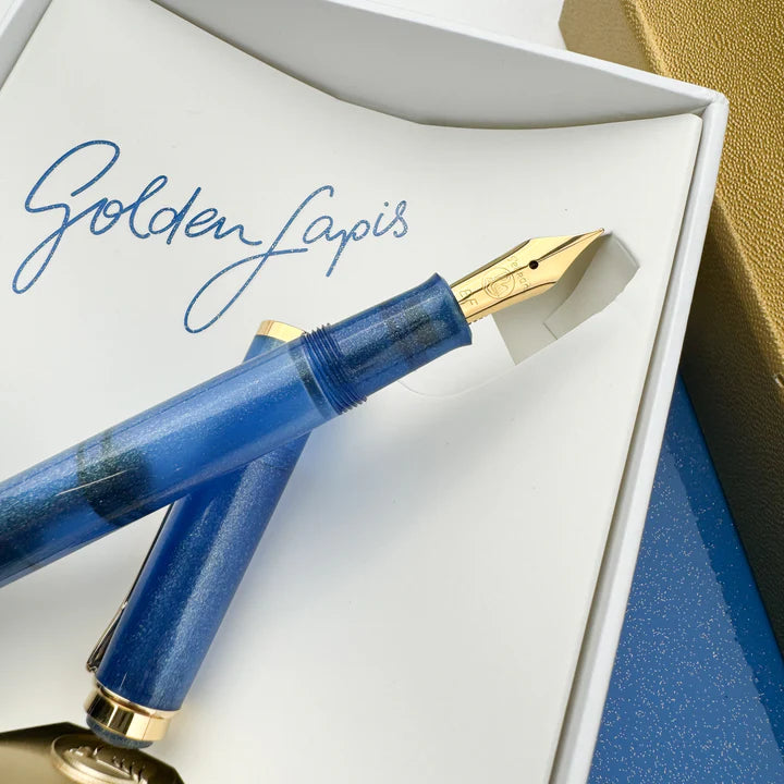 Pelikan Classic M200 Golden Lapis Set with Edelstein Ink of the Year 2024 Golden Lapis