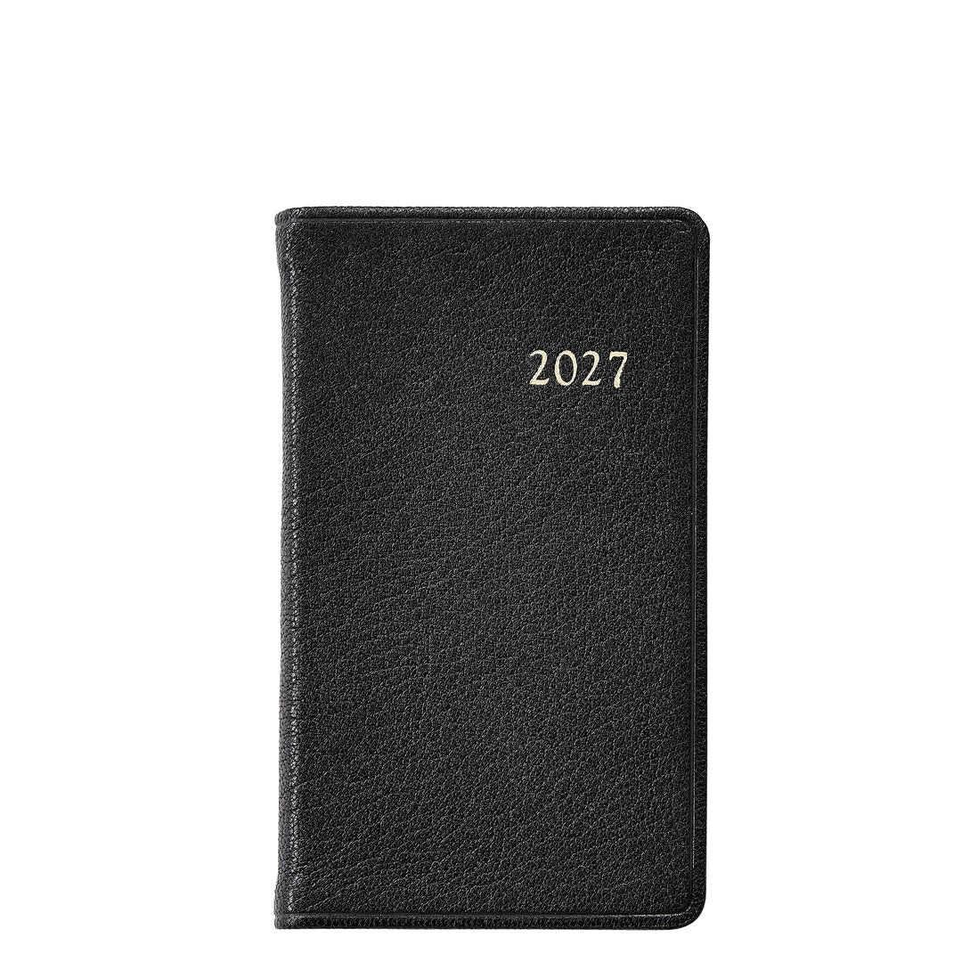 Graphic Image 2027 Pocket Datebook- Goatskin Leather 3"x5"