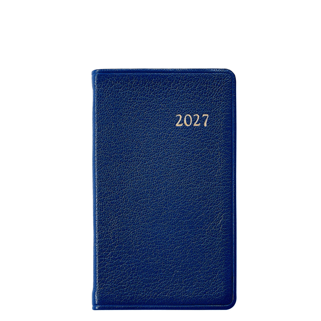 Graphic Image 2027 Pocket Datebook- Goatskin Leather 3"x5"