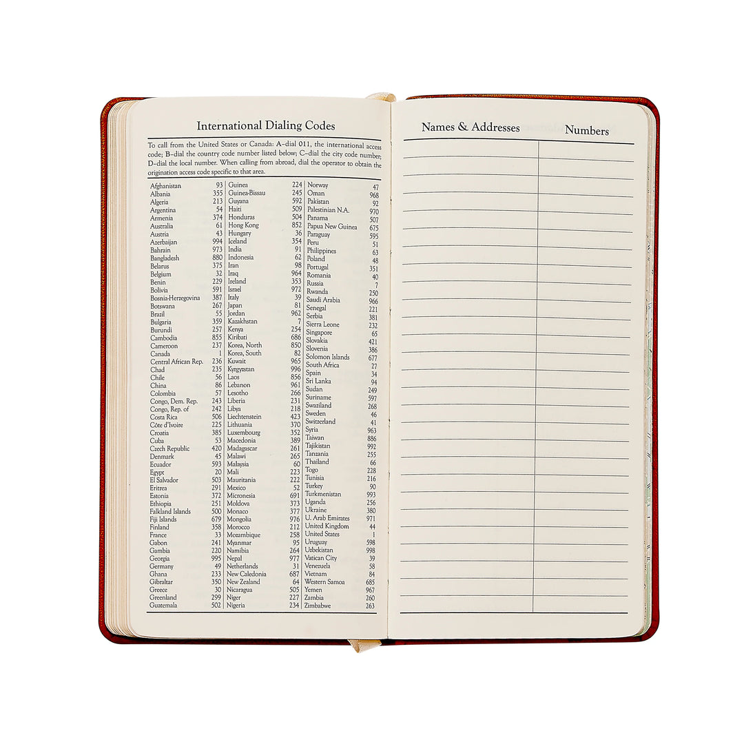 Graphic Image 2027 Pocket Datebook- Embossed Croc Leather 3 1/4"x6"