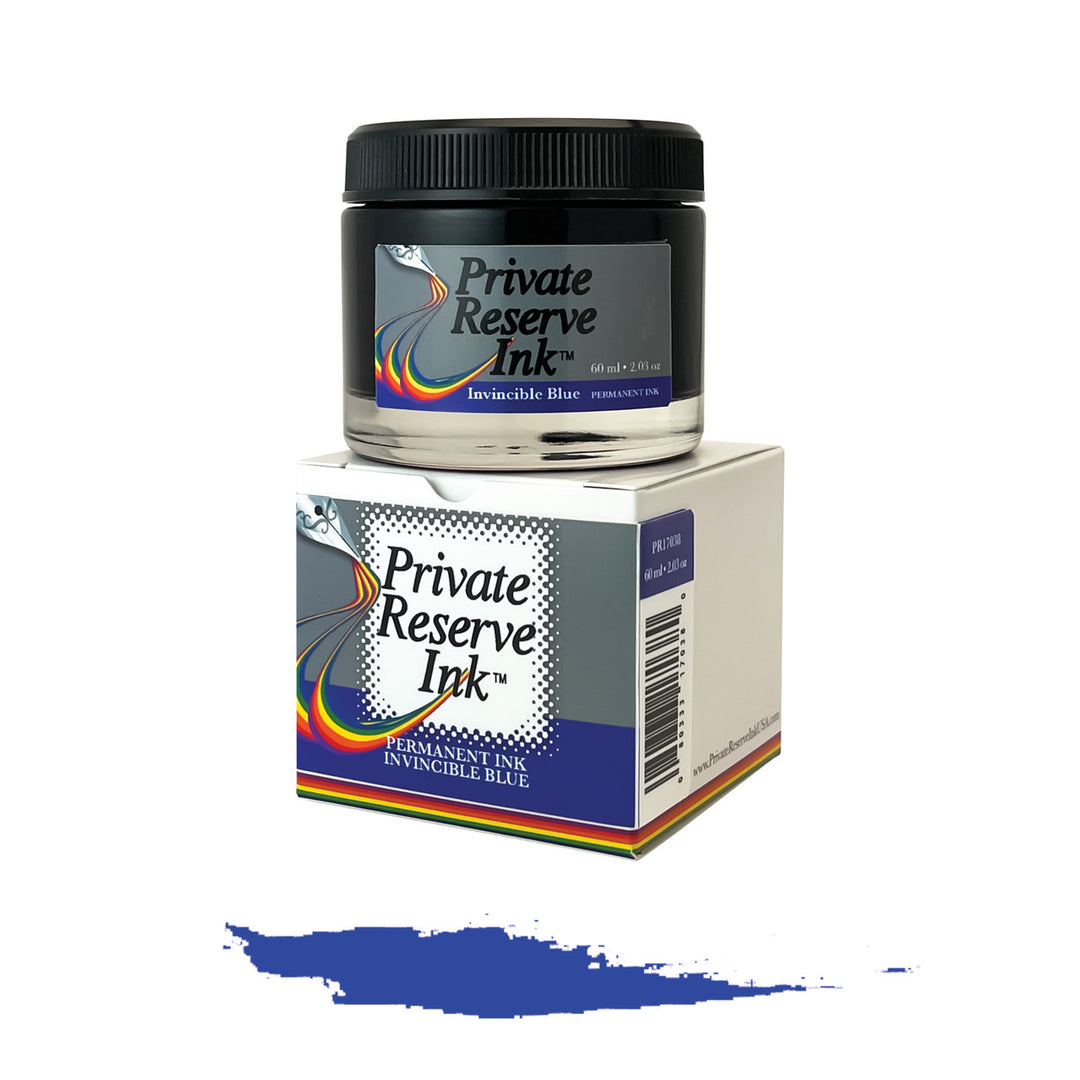 Private Reserve Ink 60 ml Ink Bottle-Invincible Blue