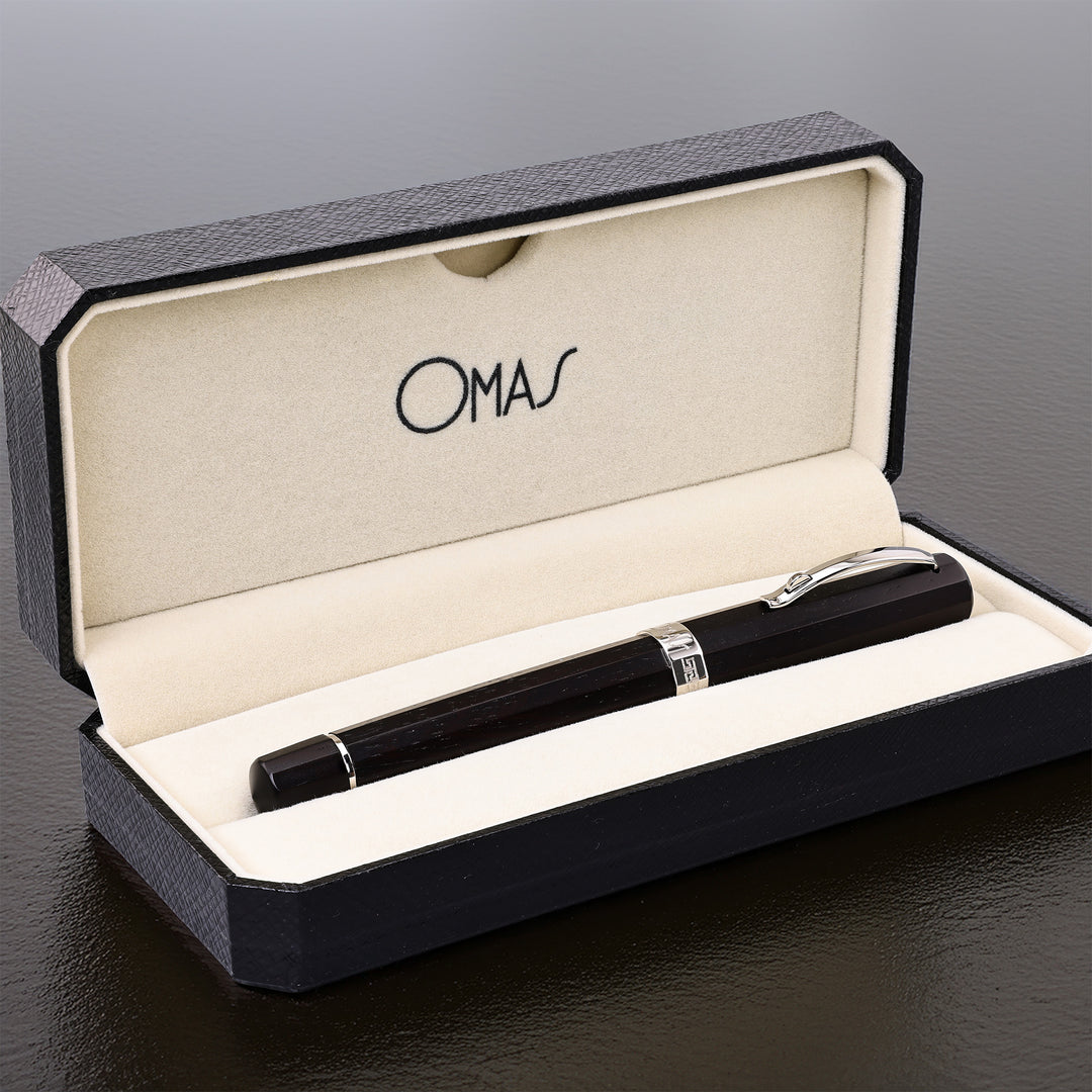 Omas Arte Italiana Art Deco Wood Fountain Pen (Rosewood)