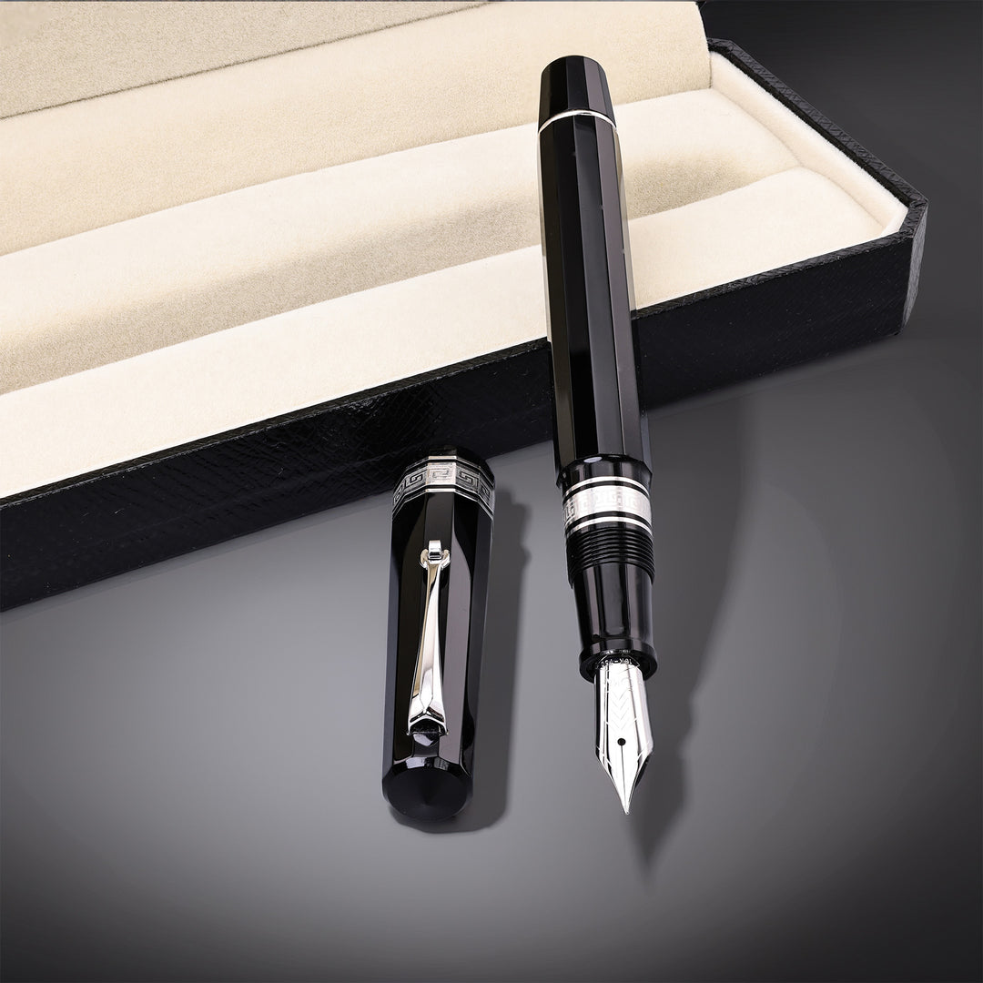 Omas Paragon Black With Rhodium Trim