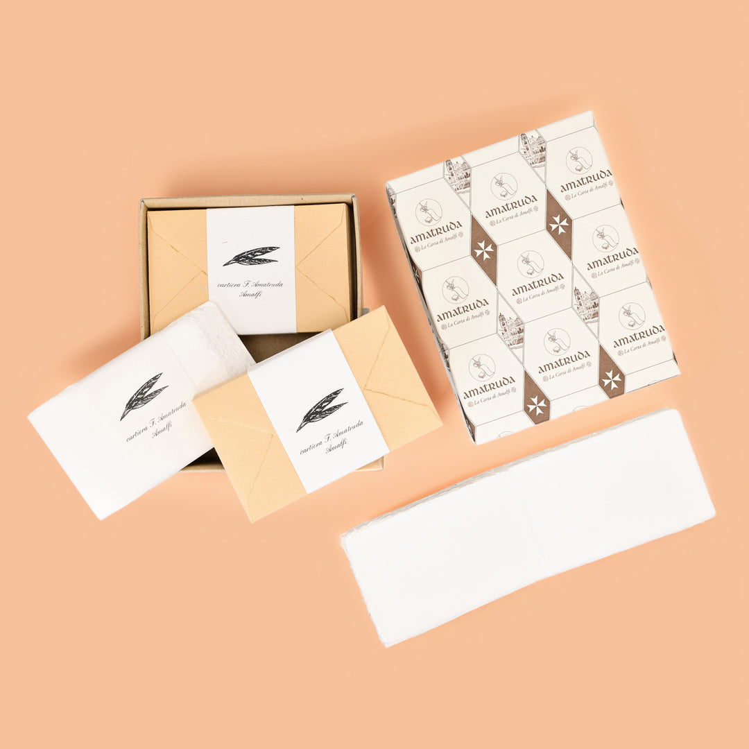 Amalfi Paper Folded Card &amp; Coloured Envelopes Box Set | AMATRUDA ITALY