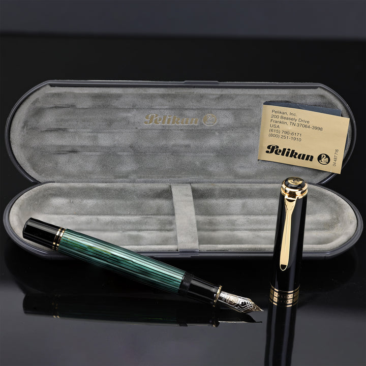 Pelikan Souverän M800 - Green Stripe Fountain Pen