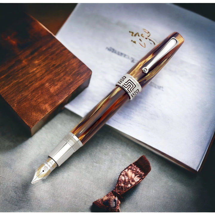 Montegrappa Extra 1930 Turtle Brown Celluloid Fountain Pen