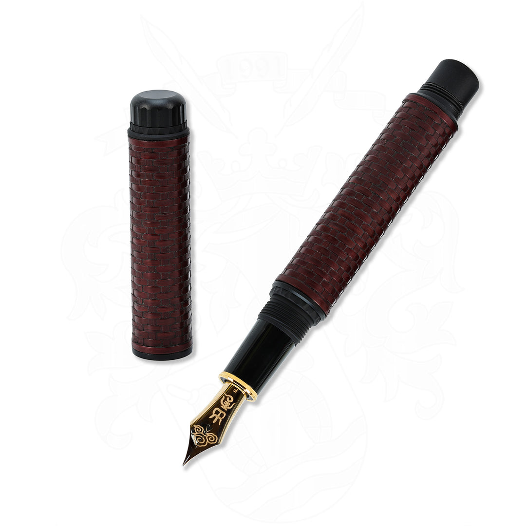 Platinum Izumo Bamboo Weave Benikabiro Brown